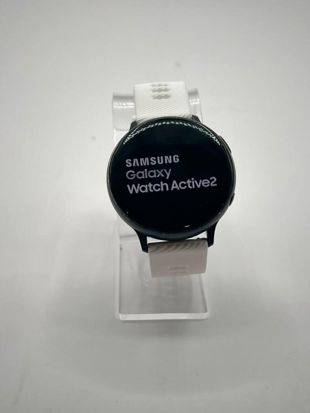 Samsung Galaxy Watch Active2 SM-R820 44mm Smartwatch Dark Blue White Band Tested
